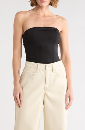 Good American Sculpting Corset Strapless Bodysuit in Black001 at Nordstrom Rack, Size X-Small