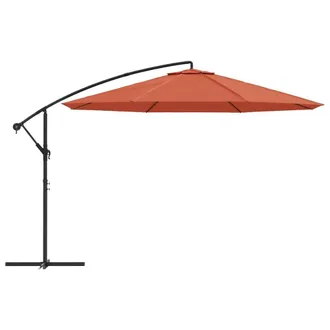 Berkfield Home Elegant Cantilever Umbrella with Aluminium Pole 350 cm Terracotta