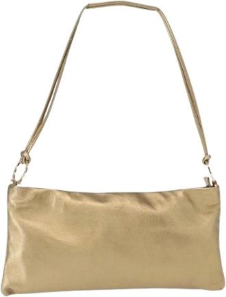 Ferragamo Pre-owned Shoulder Bags, female, Beige, Size: ONE SIZE Pre-owned Leather Shoulder Bag