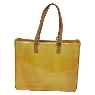 Louis Vuitton Tweedehands leren Louis Vuitton tassen - Dames - Pre-owned - Geel - Maat: ONE Size Leer