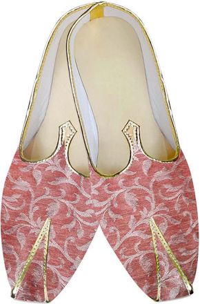 INMONARCH Traditional Shoes for Men Pink Wedding Shoes Indian Mens Shoes MJ3201S8 8 (M) US Mens Pink