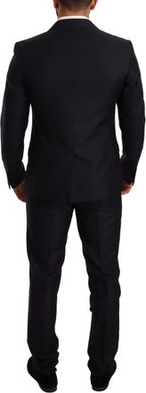 Dolce & Gabbana Blue Pattern MARTINI SLIM FIT 2 Piece Mens Suit