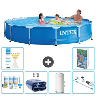 Intex Piscina Con Estructura Redonda - 366x76 Cm - 7-piezas S136