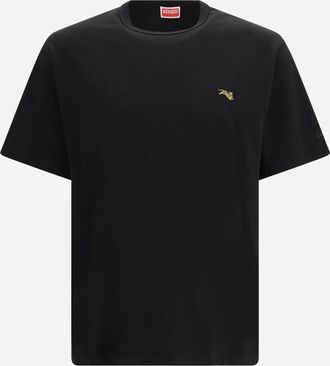 Kenzo T-shirt in cotone con ricamo Kenzo Jumping Tiger Man XL
