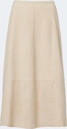 Vince Suede midi skirt