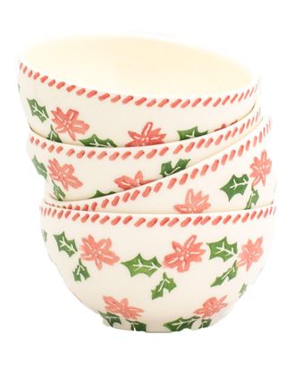 Euroceramica Natal 4Pc Cereal Bowl Set