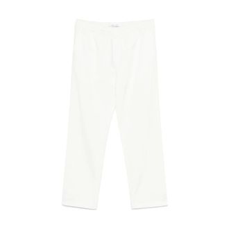Sams&oslash;e & Sams&oslash;e Straight Trousers, male, White, Size: XL White Elasticated Waistband Shorts