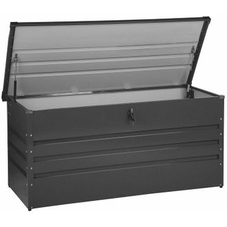 Beliani Beliani - Cesta da giardino in acciaio grigio grafite 132 cm Cebrosa