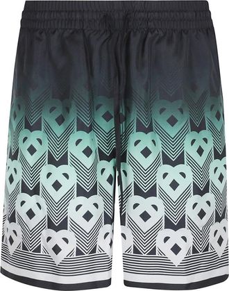 Casablanca Zijden Bermuda Shorts Roze Paars - Heren - Korte Broeken - Veelkleurig - M - Korte Broeken