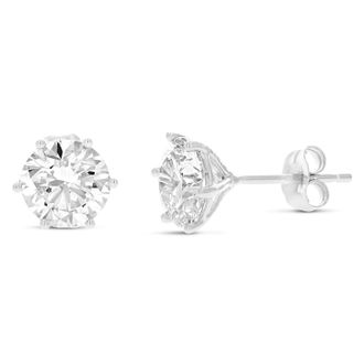 Vir Jewels 5 cttw Lab Grown Diamond Stud Earrings in 14K Gold With Push Backs For Women