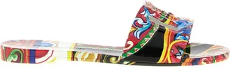 Dolce & Gabbana Multicolor Printed Slides