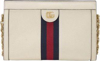 Gucci White Leather Ophidia Shoulder Small (Authentic Pre-Loved)