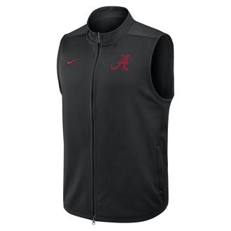 Nike Alabama Victory Nike Mens Therma-FIT College Full-Zip Vest in Black | 03OJ00AABN-3VN