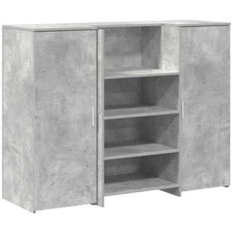 vidaXL Mostrador De Recepci&oacute;n Gris Hormig&oacute;n 135x50x103,5 Cm Vidaxl