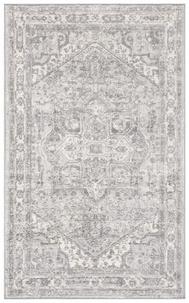 Safavieh Alfombra transicional de polipropileno beige/gris, 122 x 183 cm
