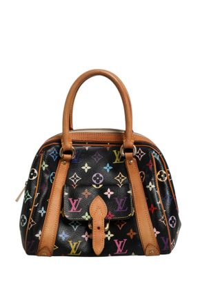 Louis Vuitton Black Monogram Multicolor Canvas Priscilla Womens Handbag (Pre-Owned)