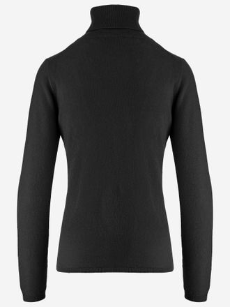 Allude Womens Cashmere Sweater Black