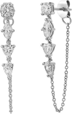 LuvMyJewelry Elenya 14K Gold Lab Grown Diamond Drop Earrings - 1.25 Ct
