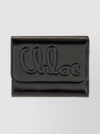 Chlo&eacute; leather trifold wallet