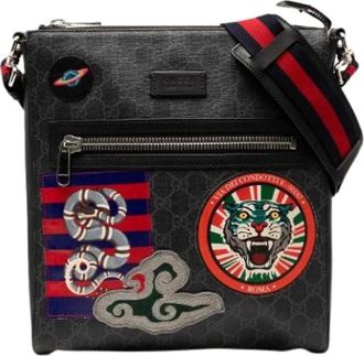 Gucci Pre-owned Cross Body Bags, female, Black, Size: ONE SIZE Pre-owned Fabric Crossbody Bag