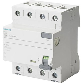 SIEMENS 5sv - interruttore differenziale classe-a, 4 Poli 40A 300mA, 70 mm - Siemens