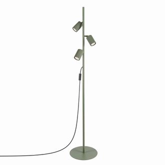 Sollux Lighting L&aacute;mpara de pie verde oliva aluminio alt. 155 cm