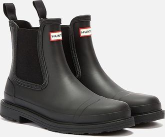 Hunter Womens Hunter Commado Chelsea Womens Black Boots - Size: 5
