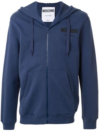 Moschino Felpa con zip Couture - Blu