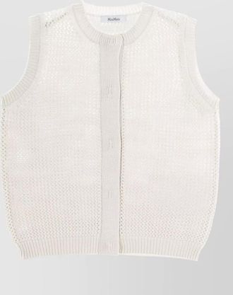 Max Mara silk sleeveless knitted top