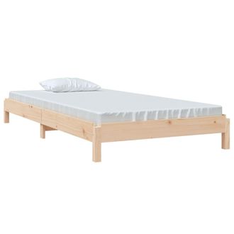 vidaXL Cama Apilable De Madera Pino Maciza 80x200 Cm Vidaxl