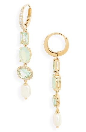 Nadri Maiden Linear Earrings in Gold at Nordstrom