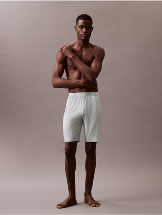 Calvin Klein Mens Ultra-Soft Modern Lounge Sleep Shorts - Green - XL