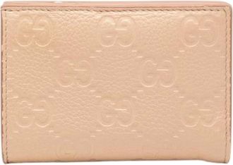 Gucci Pre-owned Wallets, female, Beige, Size: ONE SIZE Pre-owned Small Bifold Wallet
