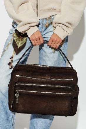 Acne Studios Suede Bag With A vintage Effect, Unisex, Brown