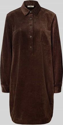 0039 Italy 0039 Italy Mini Cordkleid mit Brusttaschen Modell MARISA in Dunkelbraun, Größe XXL