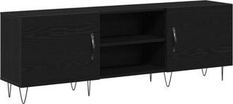 vidaXL Gabinete de tv Roble negro 150 x 30 x 50 cm Vidaxl
