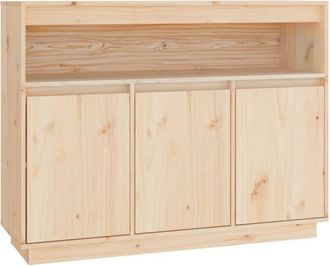 vidaXL Aparador de madera maciza de pino 104,5x34x80 cm Vidaxl