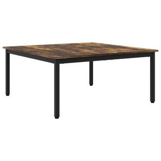 vidaXL Mesa De Caf&eacute; Roble Humo 100 X 100 X 45 Cm Madera De Ingenier&iacute;a Vidaxl