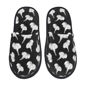 Generic Fuzzy Slippers Garlic Pattern Cozy Slipper Breathable Anti-Slide Slipper For Guest Room Indoor Bedroom M