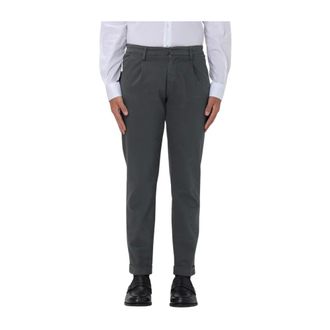Fay Slim-fit Trousers, male, Gray, Size: W34 Grey Stylish Trousers