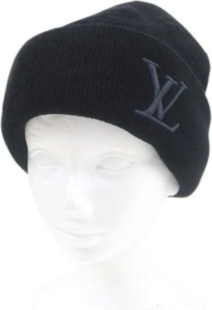 Louis Vuitton Pre-owned Accessories, male, Black, Size: ONE SIZE Pre-owned Knit hats