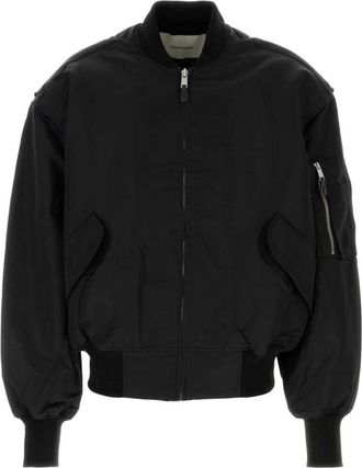 Entire studios Zwarte Nylon Broad Bomber Jas - Heren - Bomber jackets - Zwart - S - Nylon - Jassen