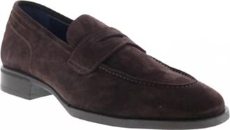 Scarpe di Bianco Mens Molise Suede Loafer In Dark Brown
