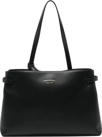 Emporio Armani Nora M Leather Tote Bag