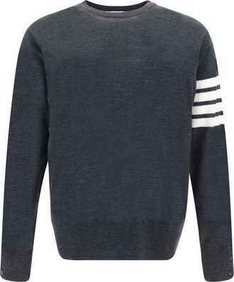 Thom Browne Dark Grey Stripes Sweater