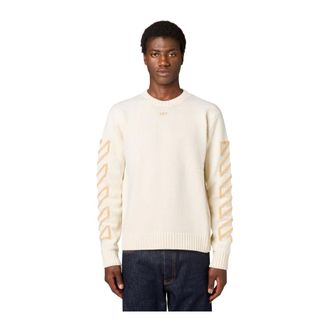 Off-white Diag Arrow Knit - Knitwear - Hombre - Beige - XS