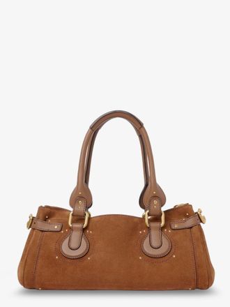 Chlo&eacute; Womens Shoulder Bag Paddington Suede Brown
