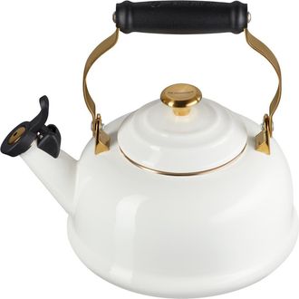 LE CREUSET No&euml;l Collection Whistling Tea Kettle in White at Nordstrom