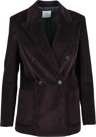 Eleventy Corduroy Blazer - Dames - Blazers - Paars - M - Katoen - Jassen