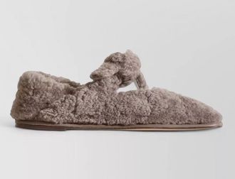 Hereu shearling ballerina shoes